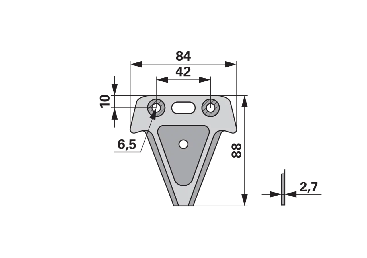 Messerklinge glatt, Carbodux ESM biduxX 3441711 ESM