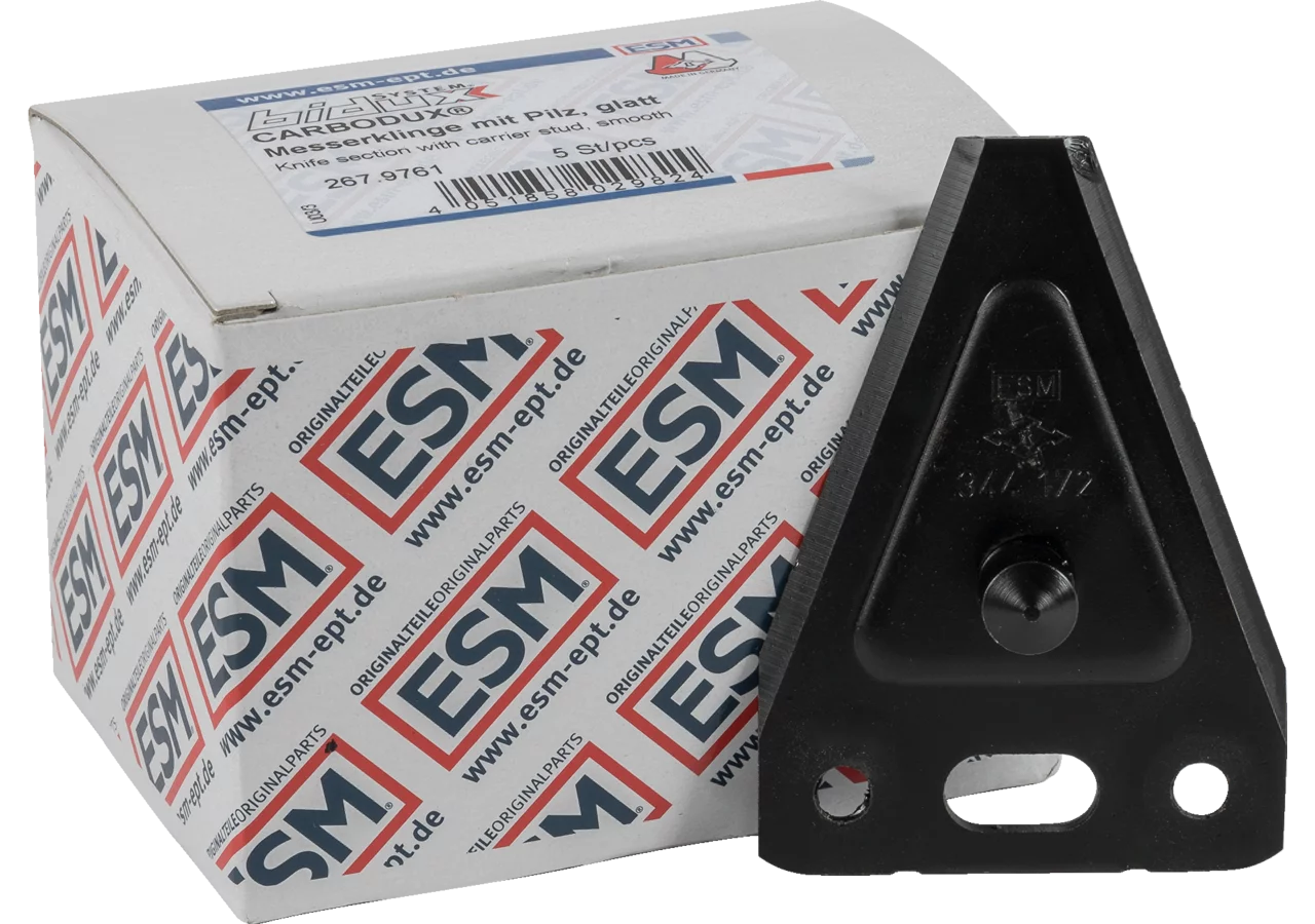 Messerklinge glatt/kurz, mit Pilz, Carbodux, 5 Stück ESM biduxX 267.9760 ESM