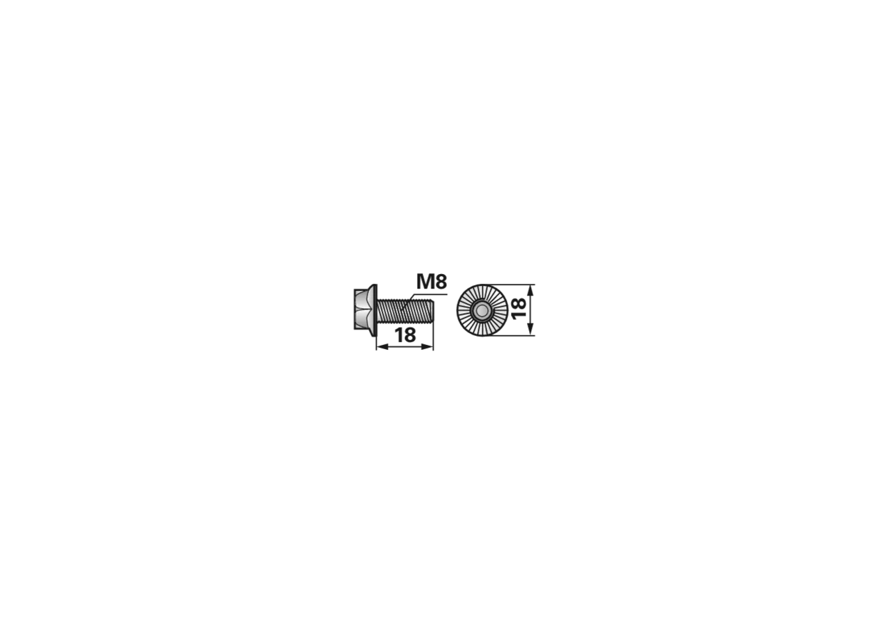Sperrrippschraube M8 x 18 ESM 5620470 ESM