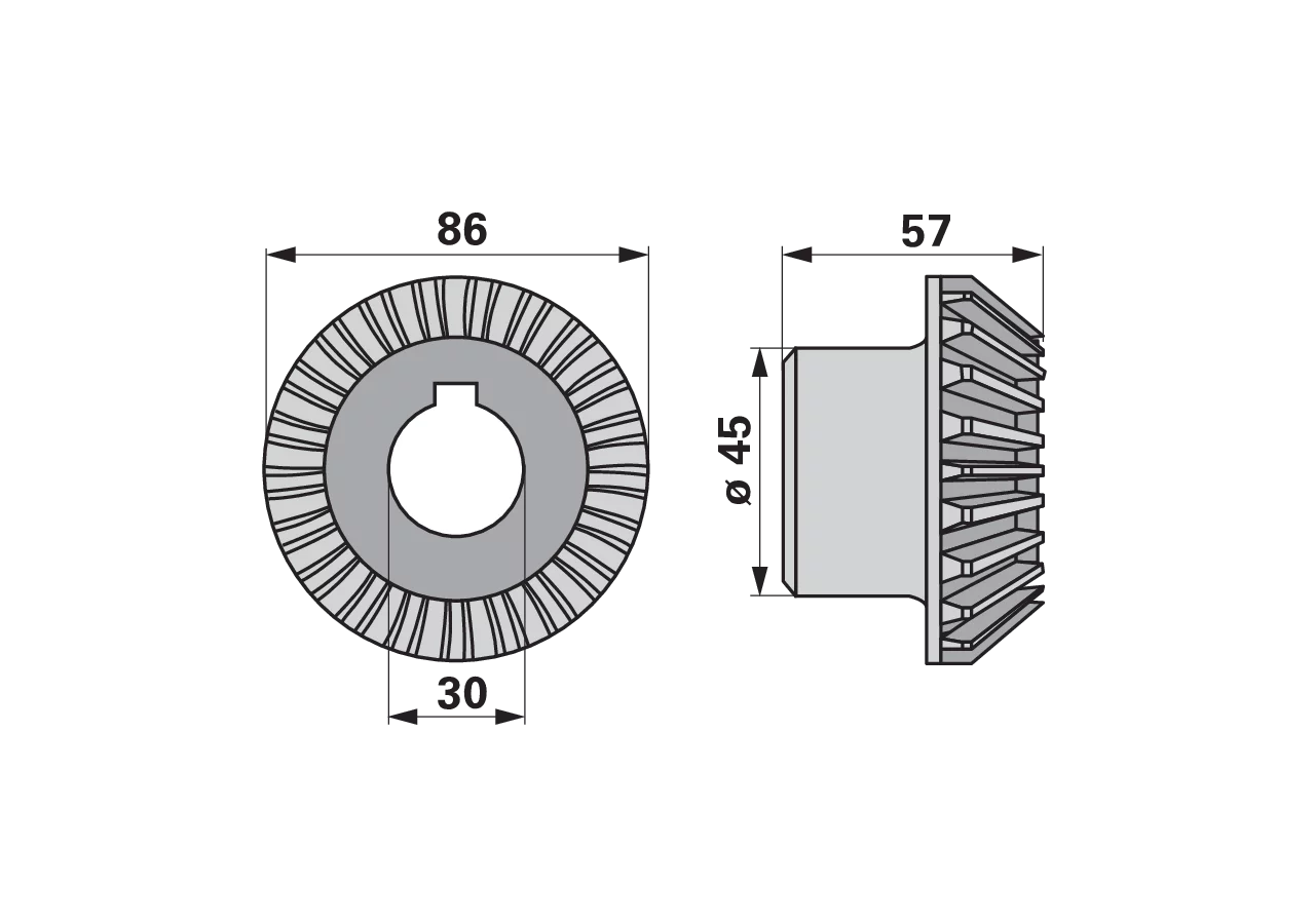 Kegelrad 16 Zähne – passend für Deutz-Fahr 1.1043.010.101.00 GartenShop24
