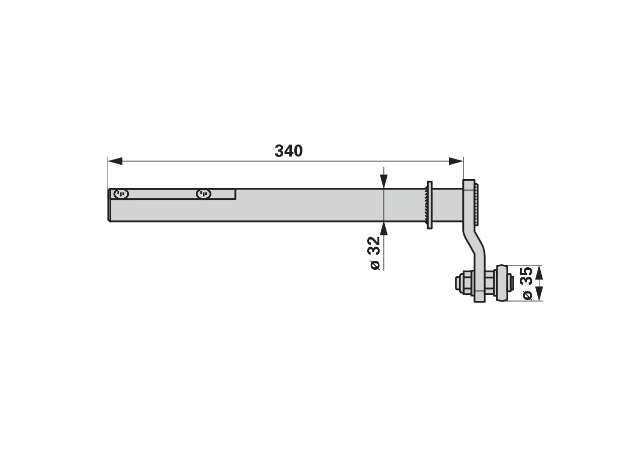 Steuerarm lang – passend für Deutz-Fahr 06563320 GartenShop24