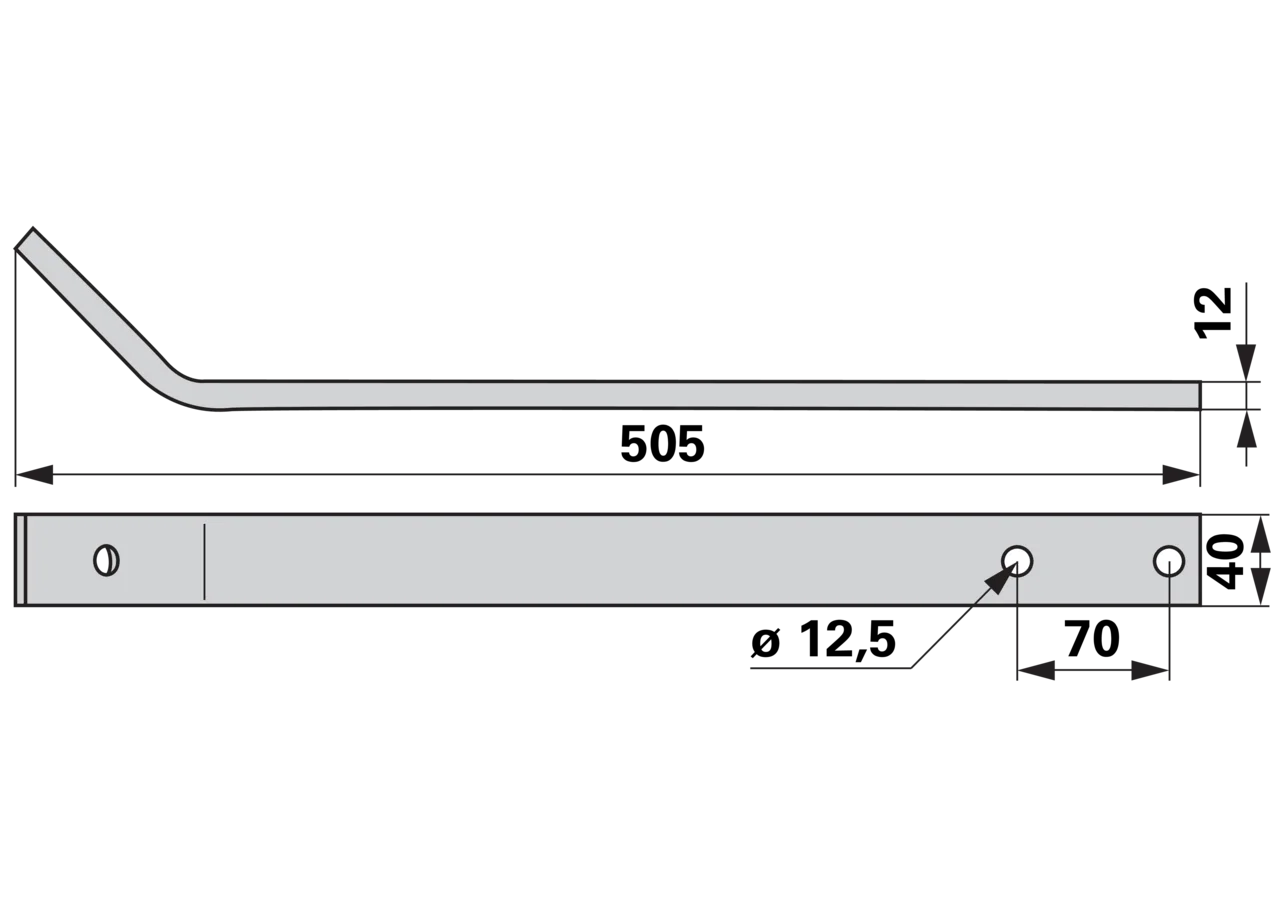 Zinkenarm L 505 mm SIP 153281905 SIP