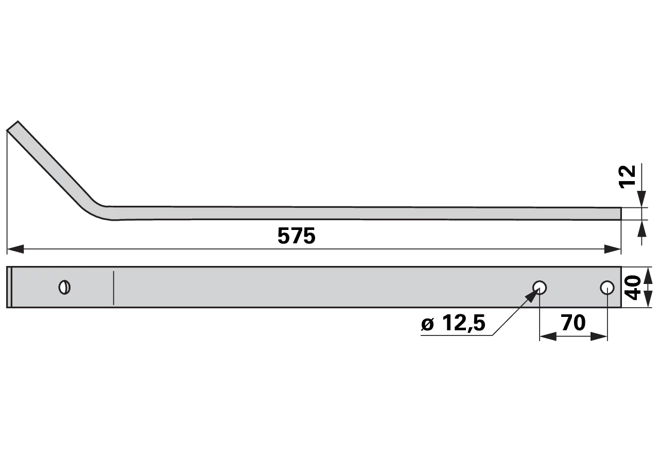 Zinkenarm L 575 mm SIP 154609105 SIP