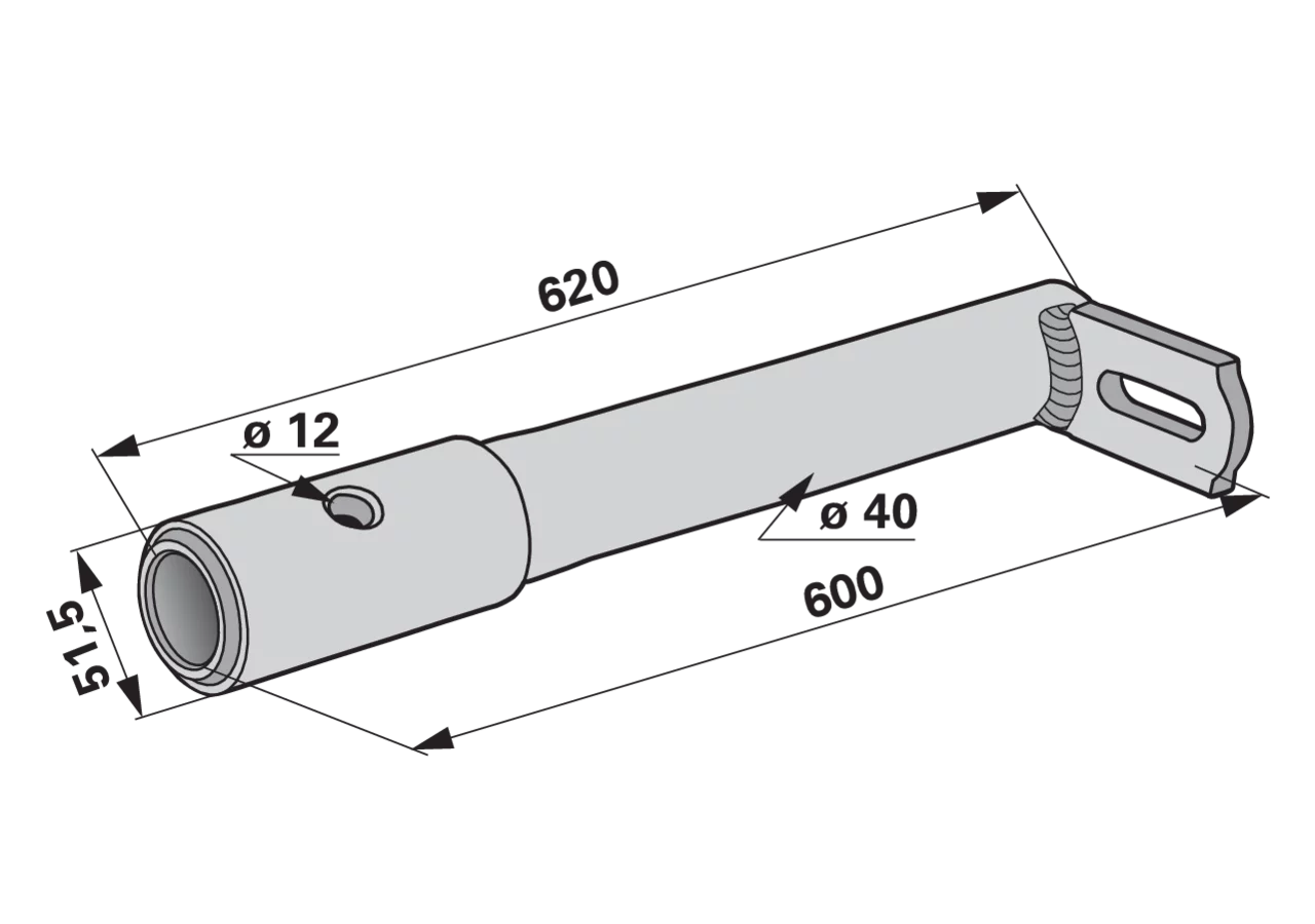 Zinkenarmhalterung Kuhn 57554800 Kuhn