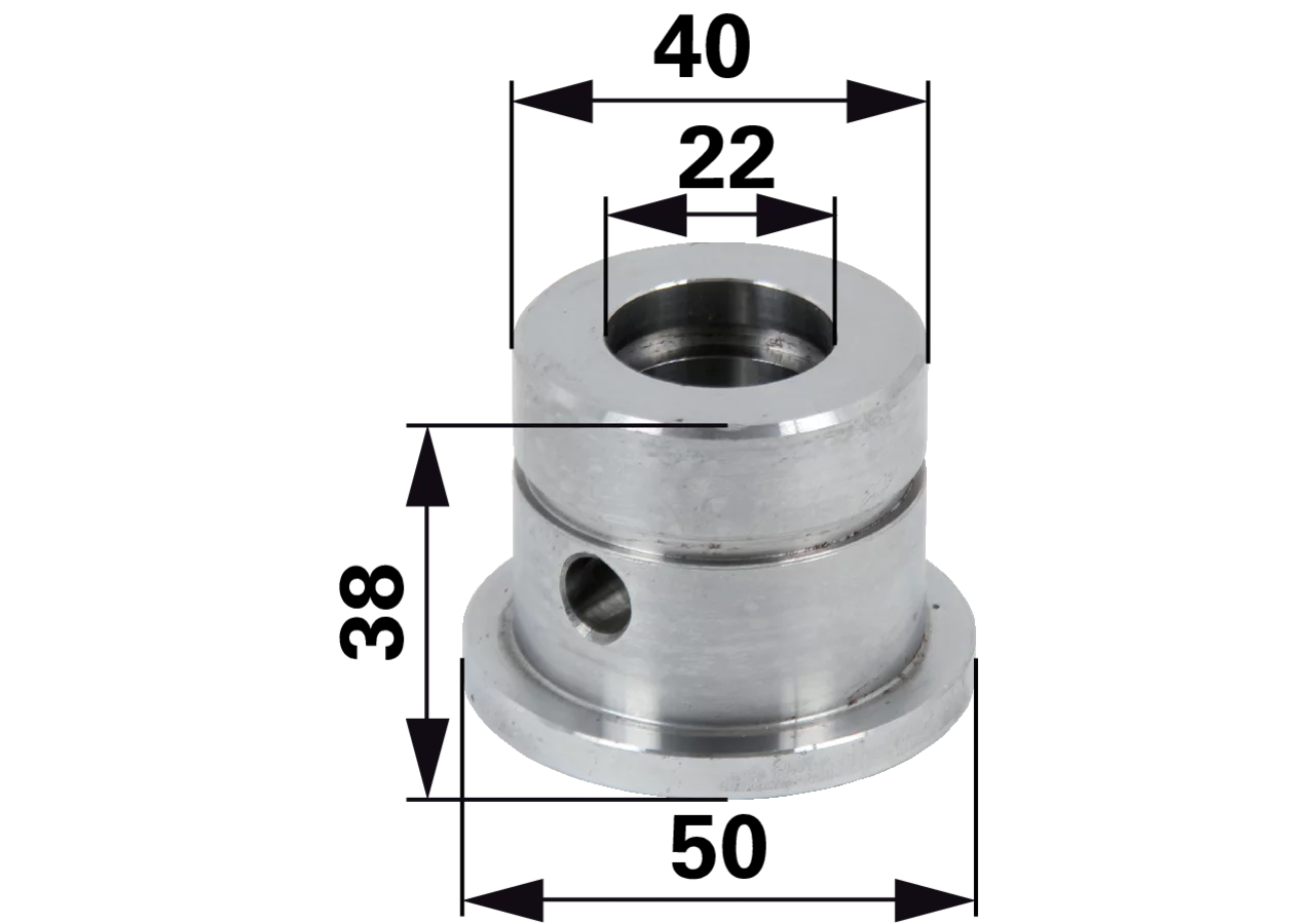 Buchse AD 50 x ID 22 x L 38 mm – passend für Deutz-Fahr 16607008 GartenShop24
