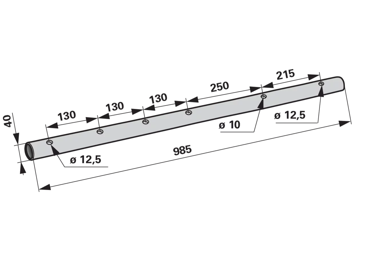 Zinkenträger L 985 mm Krone 265060.2 Krone