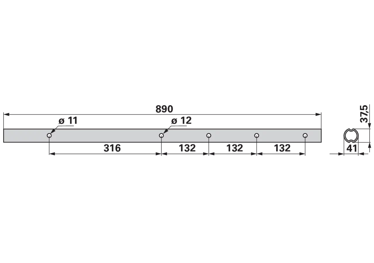 Zinkenträger L 890 mm Pöttinger 286.60.020.0 Pöttinger