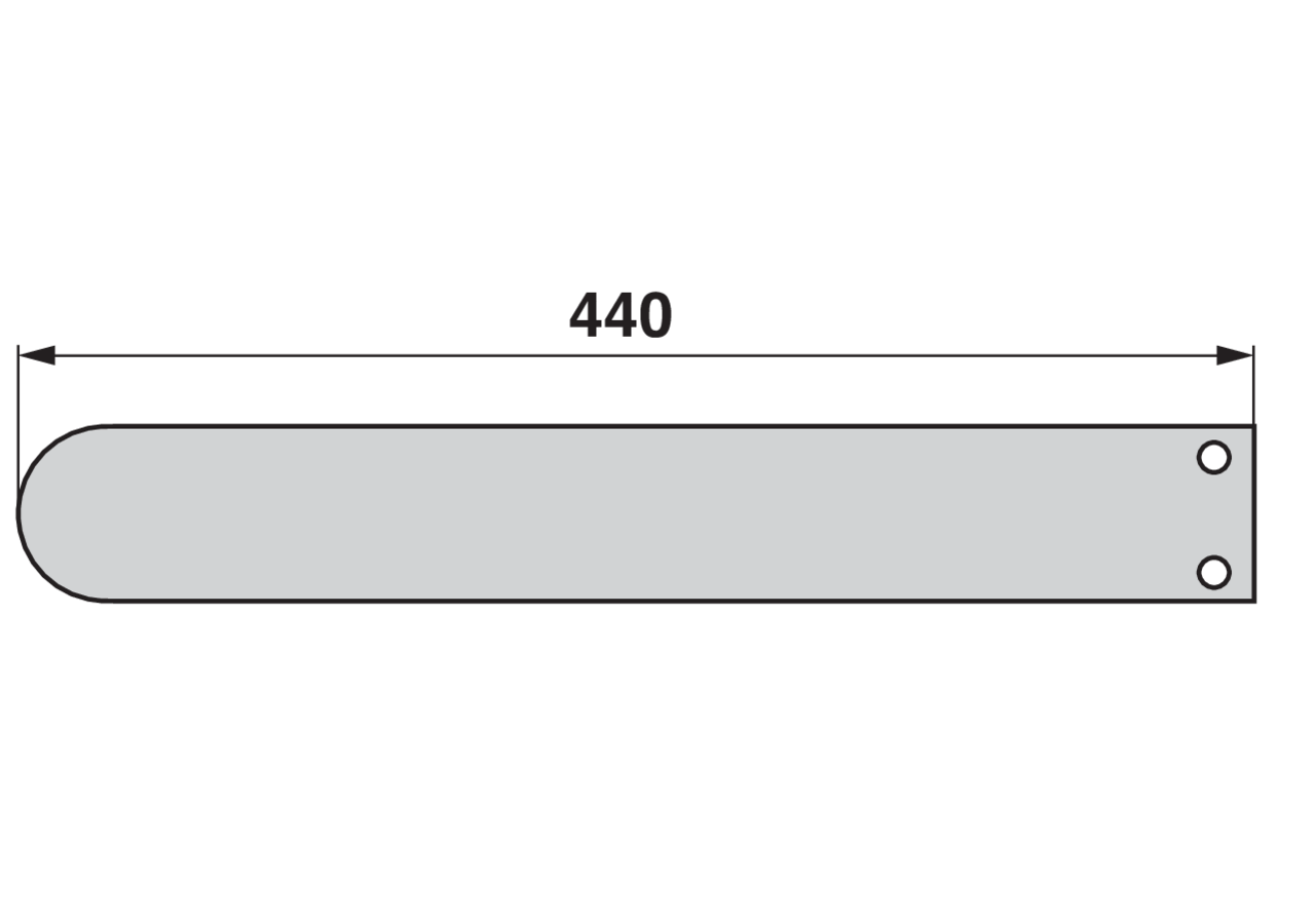 Federblech L 440 mm Pöttinger 435.796 Pöttinger