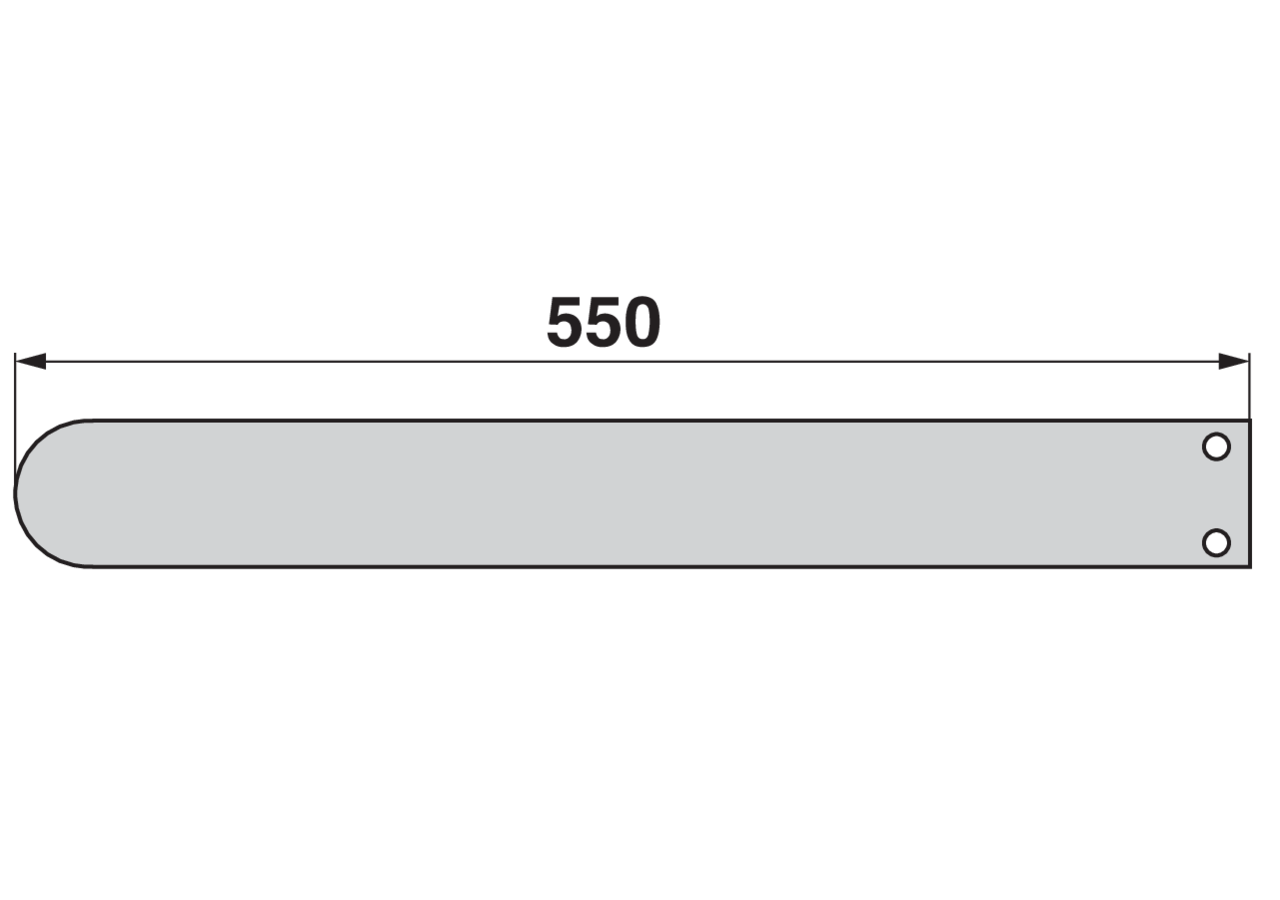 Federblech L 550 mm Pöttinger 435.795 Pöttinger