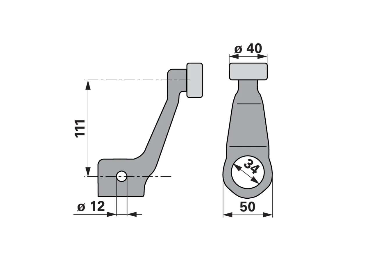 Steuerhebel Pöttinger 2441.80.070.0 Pöttinger