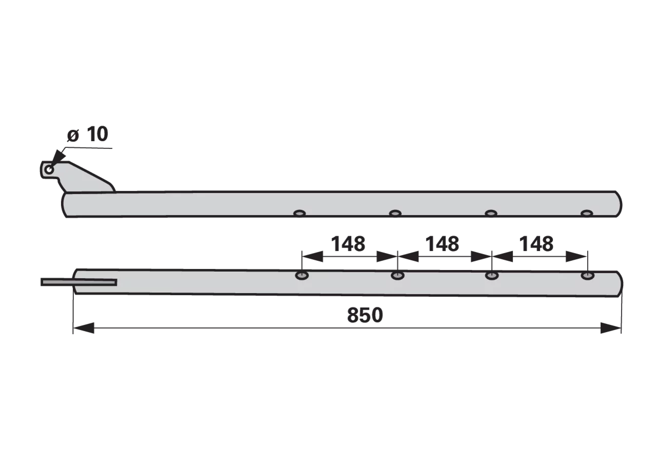 Zinkenträger L 850 mm Krone 269040.0 Krone