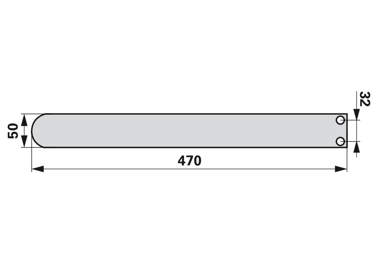 Federblech L 470 mm Pöttinger 435.793 Pöttinger