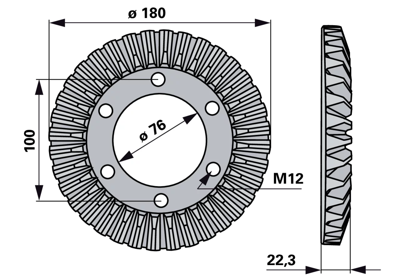 Tellerrad 36 Zähne SIP 153267404 SIP