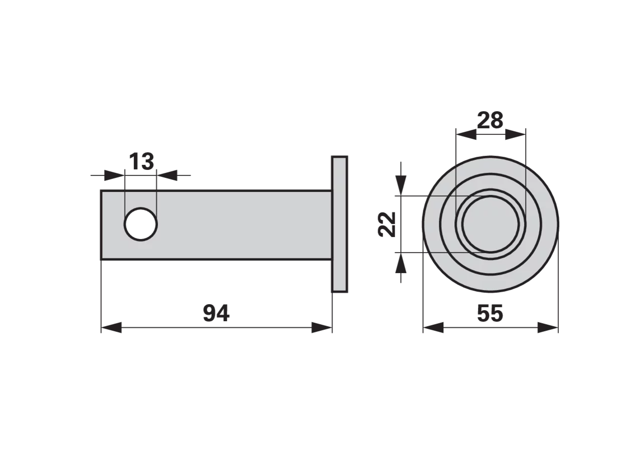 Verschlussstopfen L 94 mm Krone 153037.2 Krone