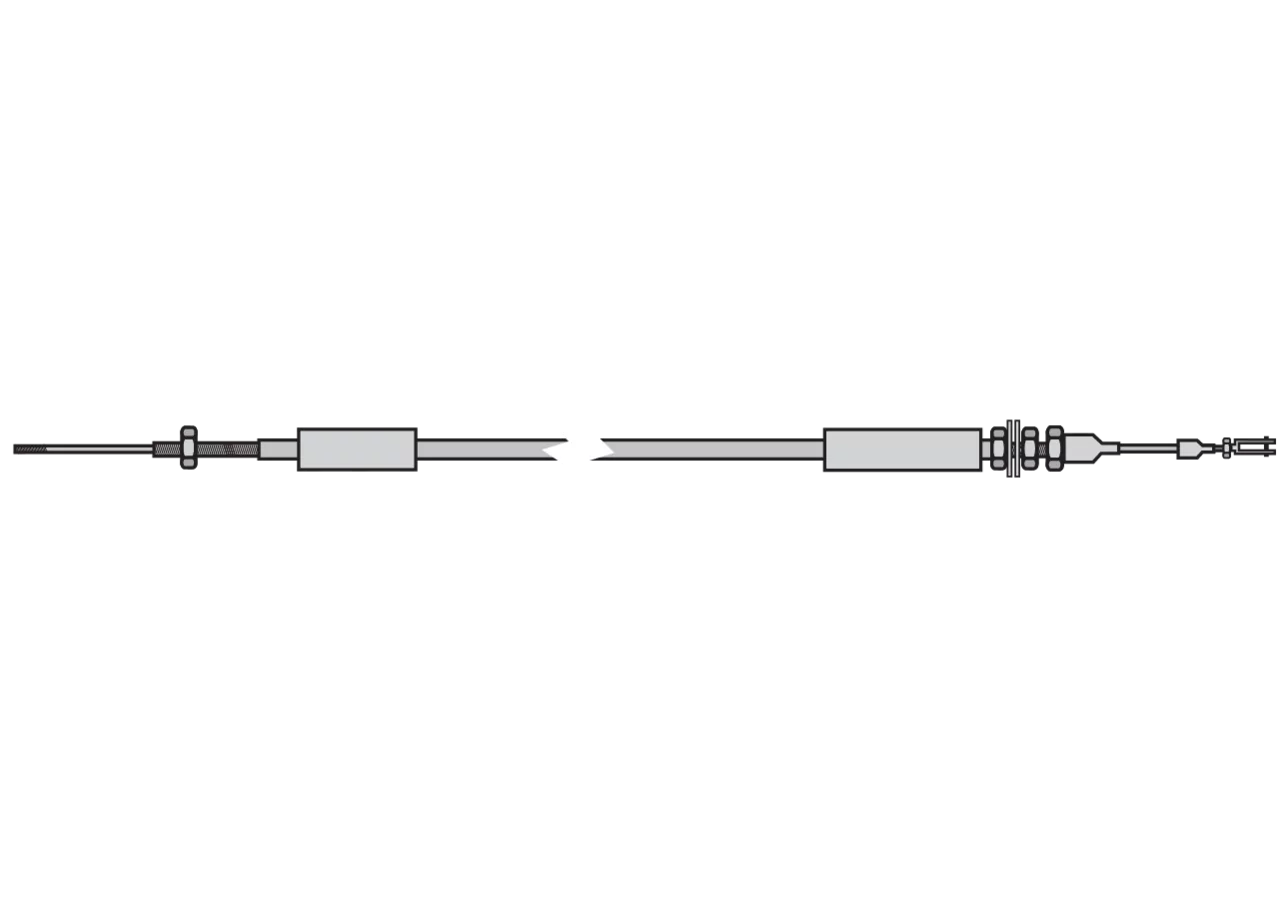 Bowdenzug L 2.500 mm – passend für Fella 126716 GartenShop24