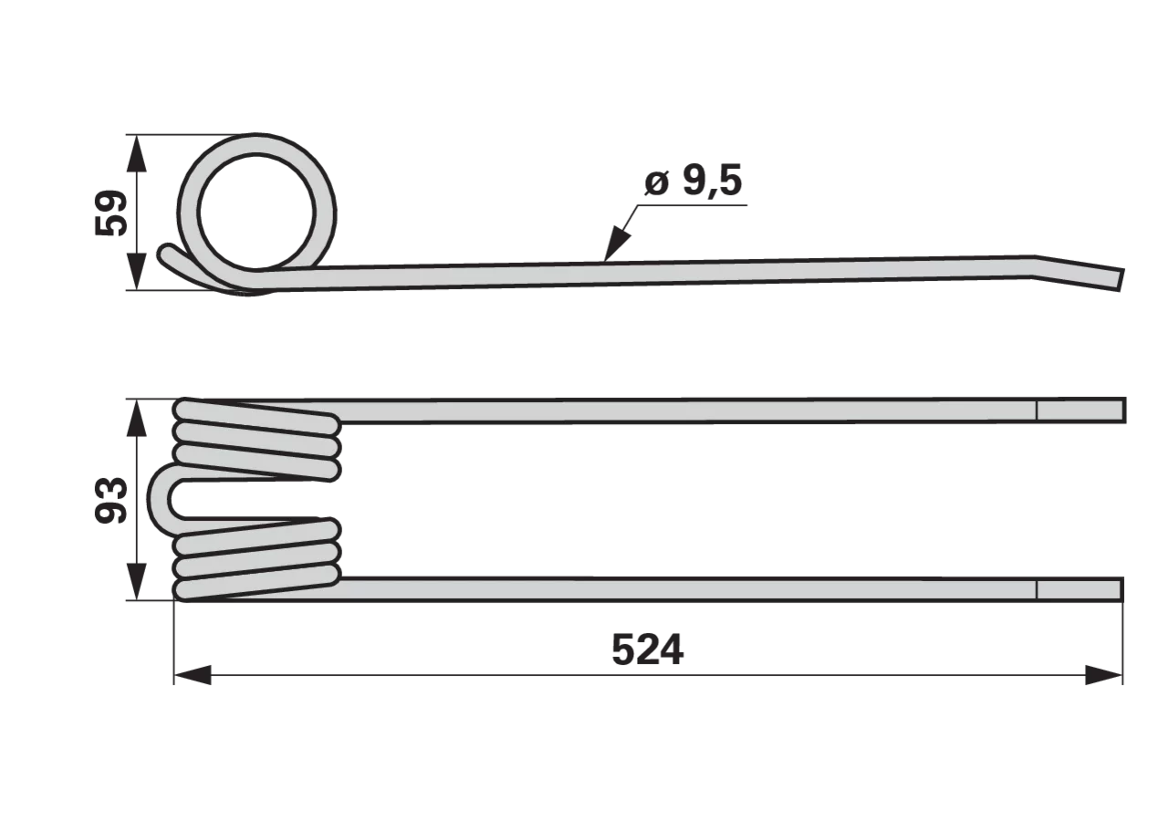 Kreiselschwaderzinke Karminrot – passend für Stoll 1600660 GartenShop24