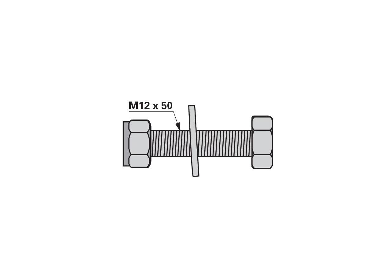 Zinkenhalter M12 x 50 mm passend zu Claas GartenShop24