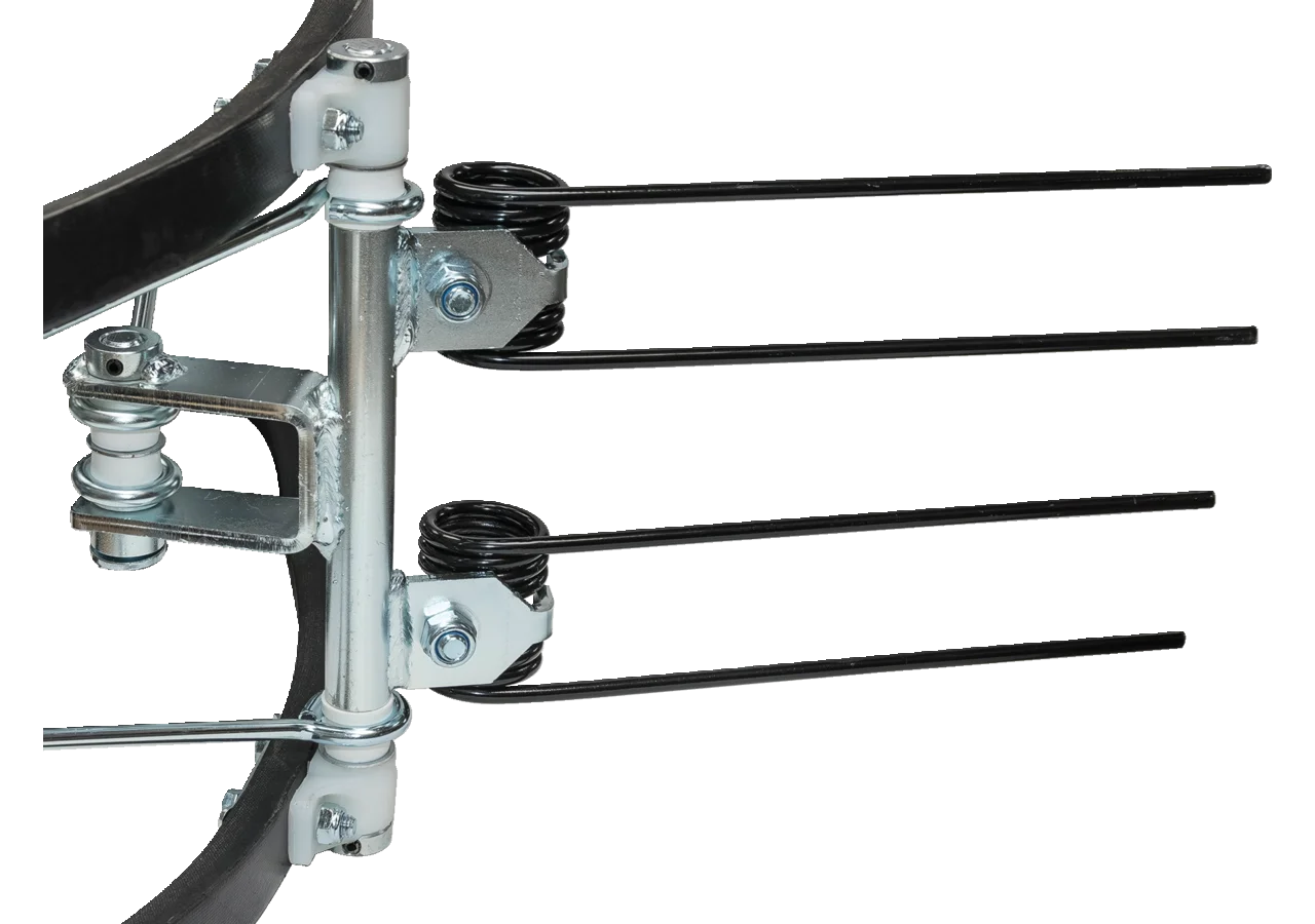 Zinkenband B 32 x L 4.000 mm, 10 Zinkenträger, 2 Zinken pro Reihe Prillinger Lochabstand (LA) 44 mm Prillinger