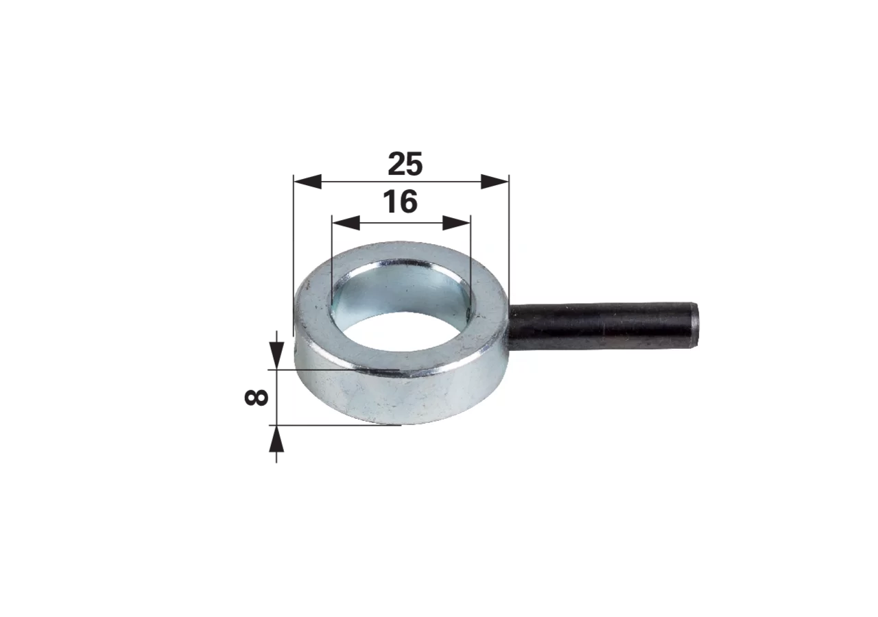Stellring AD 25 x ID 16 x H 8 mm, mit Spannstift GartenShop24