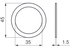 Scheibe AD 45 x ID 35 x S 1,5 mm Pöttinger 162.414 Pöttinger