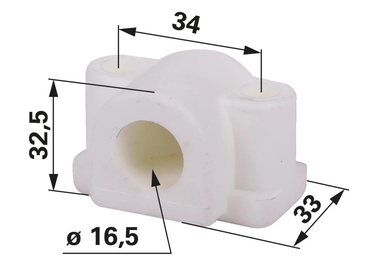 Lagerbock B 33 mm GartenShop24