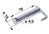 Sicherungsbolzen AD 16 x L 76 mm passend zu Zinkenband 00462130, 00462131 GartenShop24