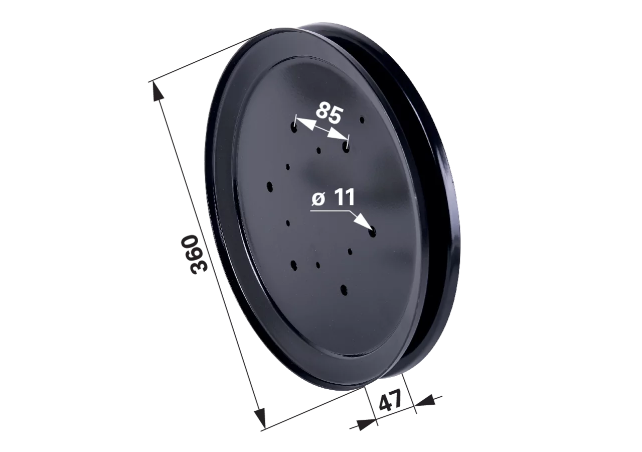 Riemenscheibe AD 360 mm SIP 151060504 SIP
