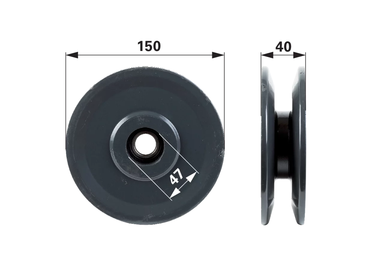 Riemenscheibe AD 150 mm – passend für SIP 154449119 GartenShop24