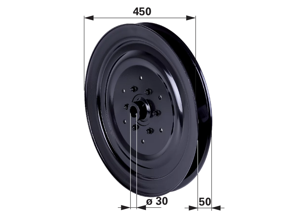 Riemenscheibe AD 450 mm – passend für SIP 155056913 GartenShop24