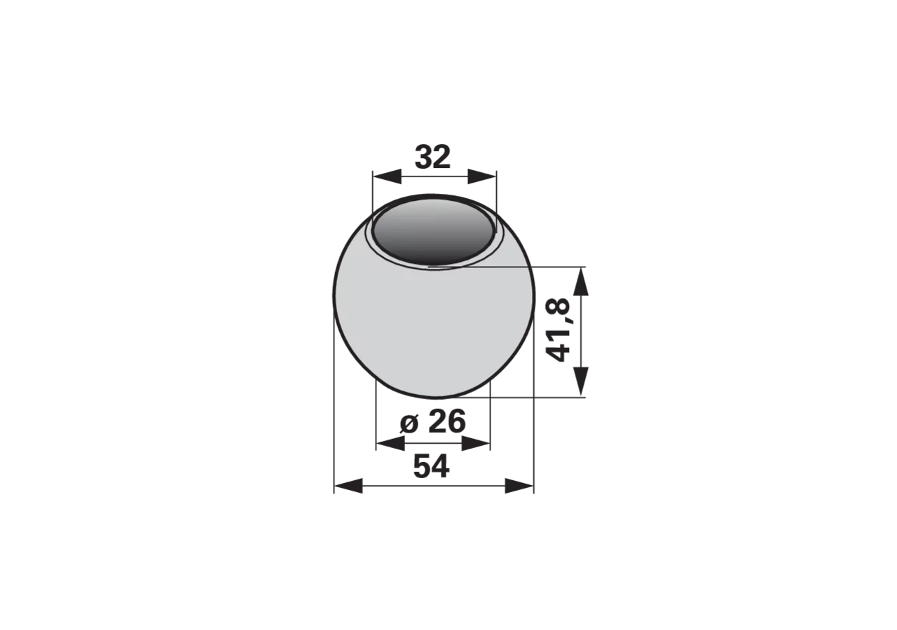 Laufrolle AD 54 x ID 32 mm SIP 153753219 SIP