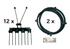 Zinkenband B 32 x L 4.668 mm, 12 Zinkenträger, 4 Zinken pro Reihe SIP 154204809 SIP