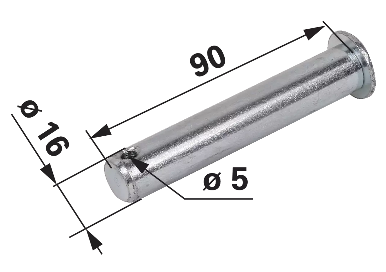 Sicherungsbolzen AD 16 x L 90 mm SIP 154193107 SIP