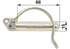 Rohrklappstecker 15 x 66 mm – passend für Claas 955389.2 Rübig
