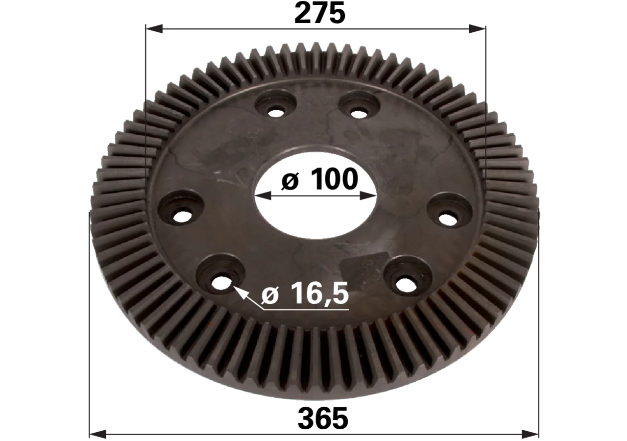 Tellerrad 76 Zähne SIP 154572607 Farbe Schwarz SIP