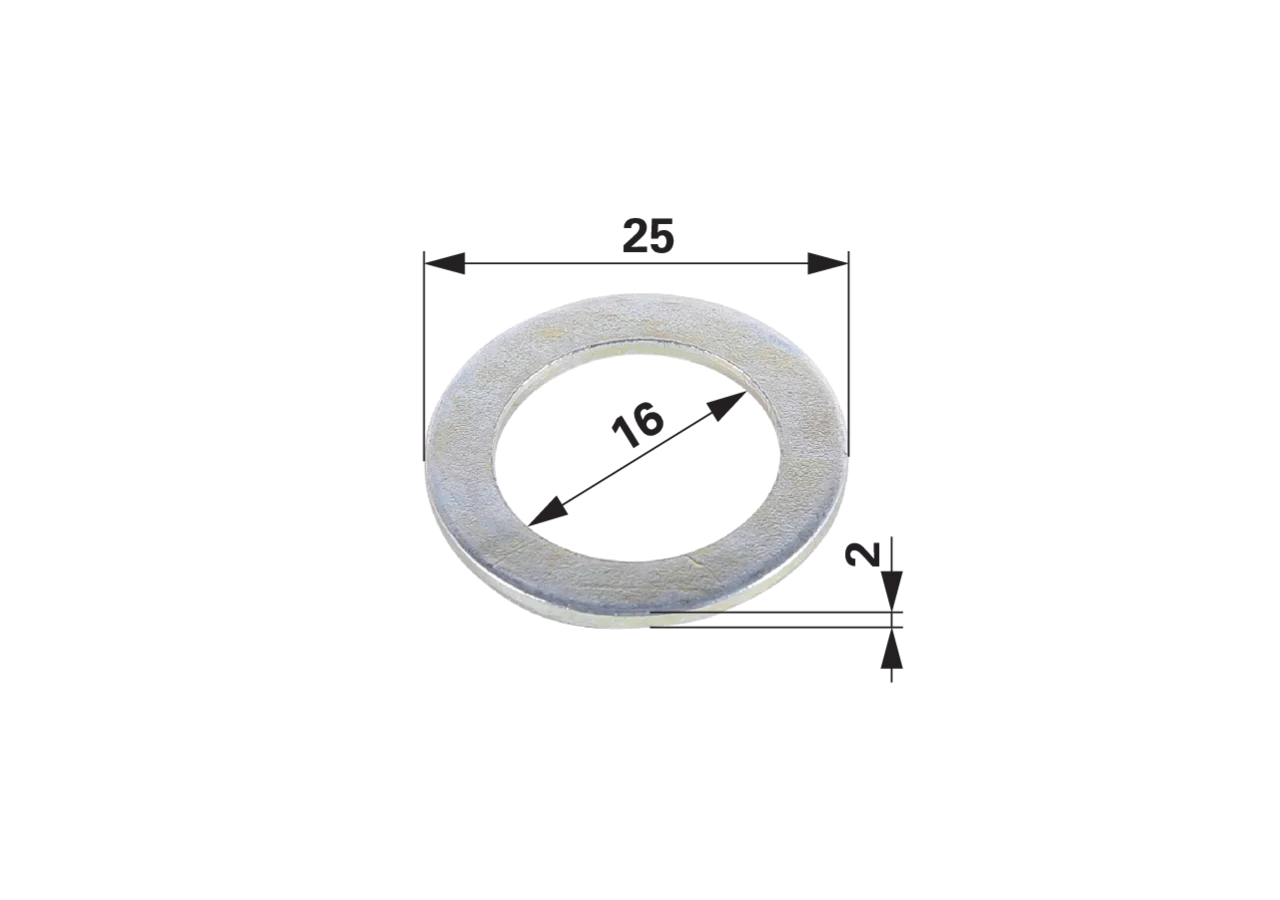 Scheibe AD 25 x ID 16 x S 2 mm Reform MHK1215023 GartenShop24