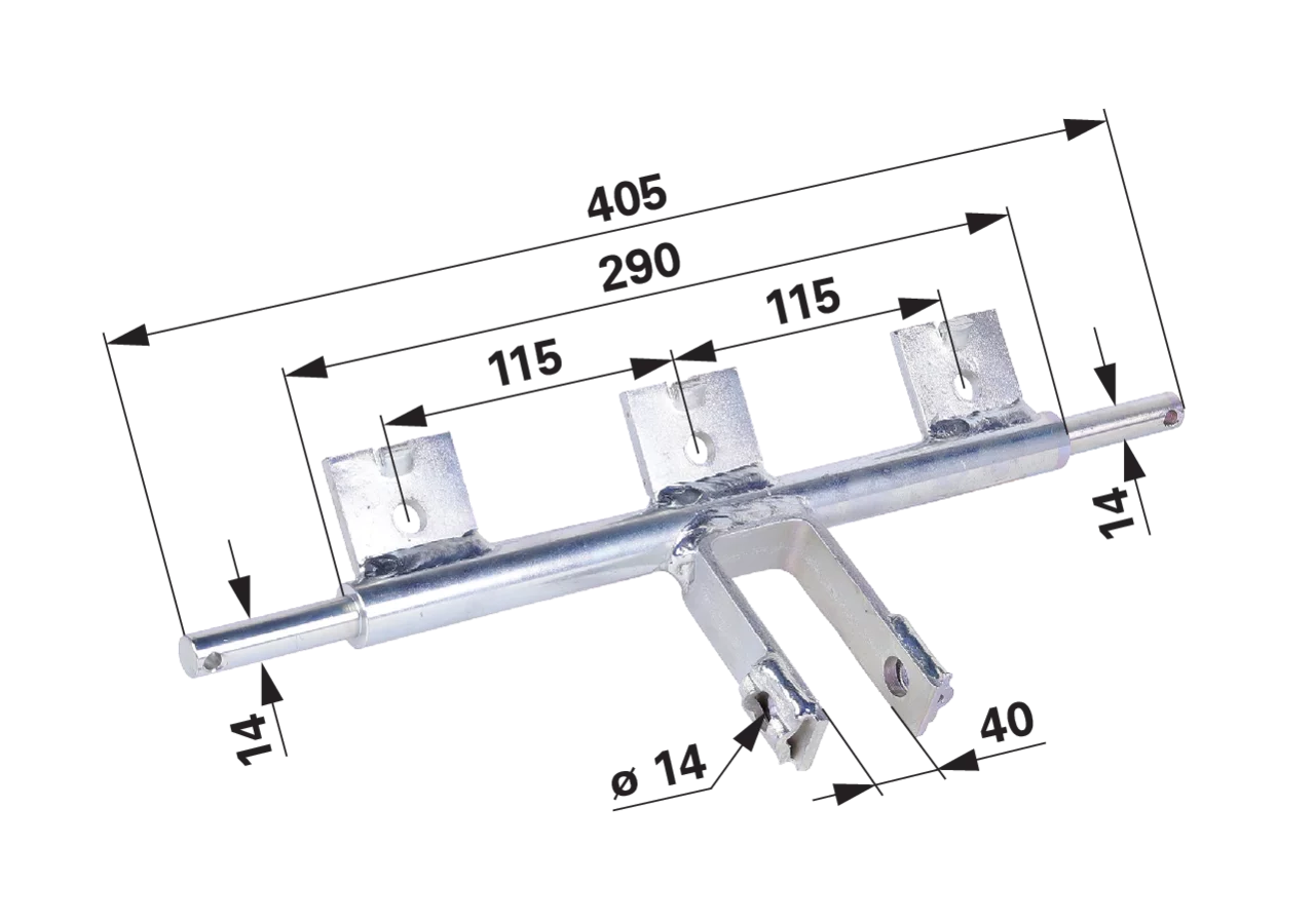 Zinkenträger L 405 mm, 3-reihig passend zu Vogel und Noot F5802400 GartenShop24