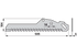 Ladewagenmesser L 505 mm, S 5 mm – passend für Pöttinger 434.018 MWS
