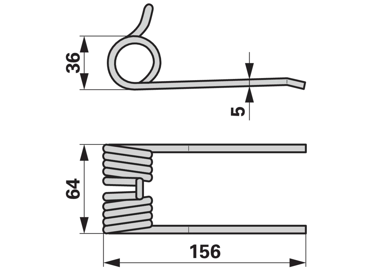 Pick-up-Zinke Tiefschwarz – passend für SIP 151507104 GartenShop24