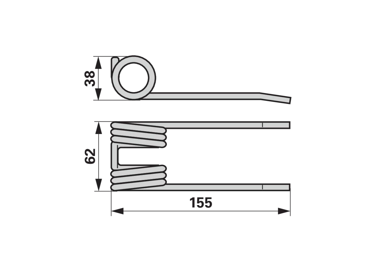 Pick-up-Zinke Feuerrot – passend für Steyr 7150137 GartenShop24