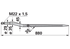 Profilzinke L 880 mm – passend für Trioliet 307251 GartenShop24