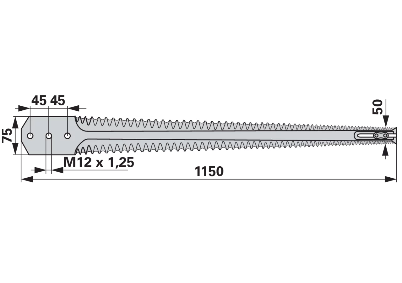 Messersatz L 1.150 mm – passend für Kuhn 50481700 GartenShop24
