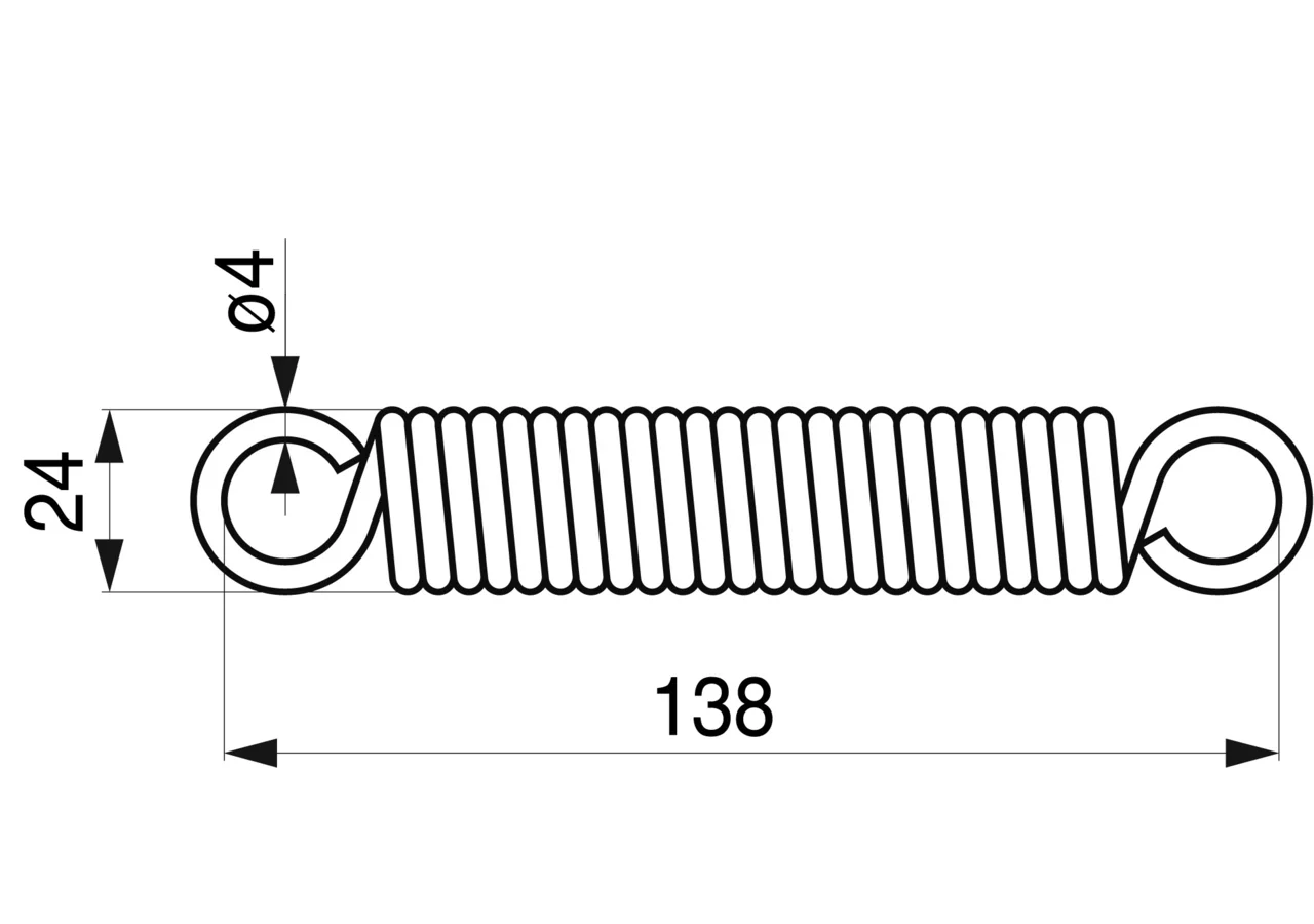 Zugfeder passend zu Typ MB 280, 290 GartenShop24