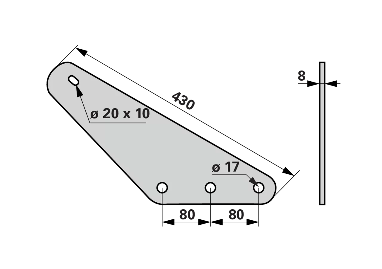 Messerverstärkung L 428 x S 8 mm – passend für BvL 79669 GartenShop24