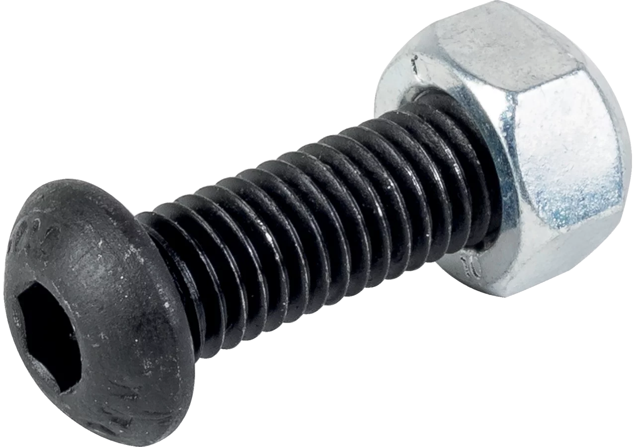 Linsenkopfschraube M8 x 25 mm, mit Sicherungsmutter GartenShop24