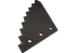 Mischwagenmesser L 260/300 x S 8 mm, kurze Schenkellänge, beschichtet – passend für Strautmann 609035 FRANK