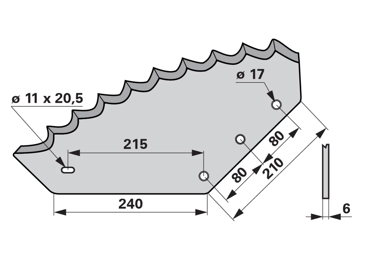 Mischwagenmesser neue Version – passend für BvL 91065 GartenShop24
