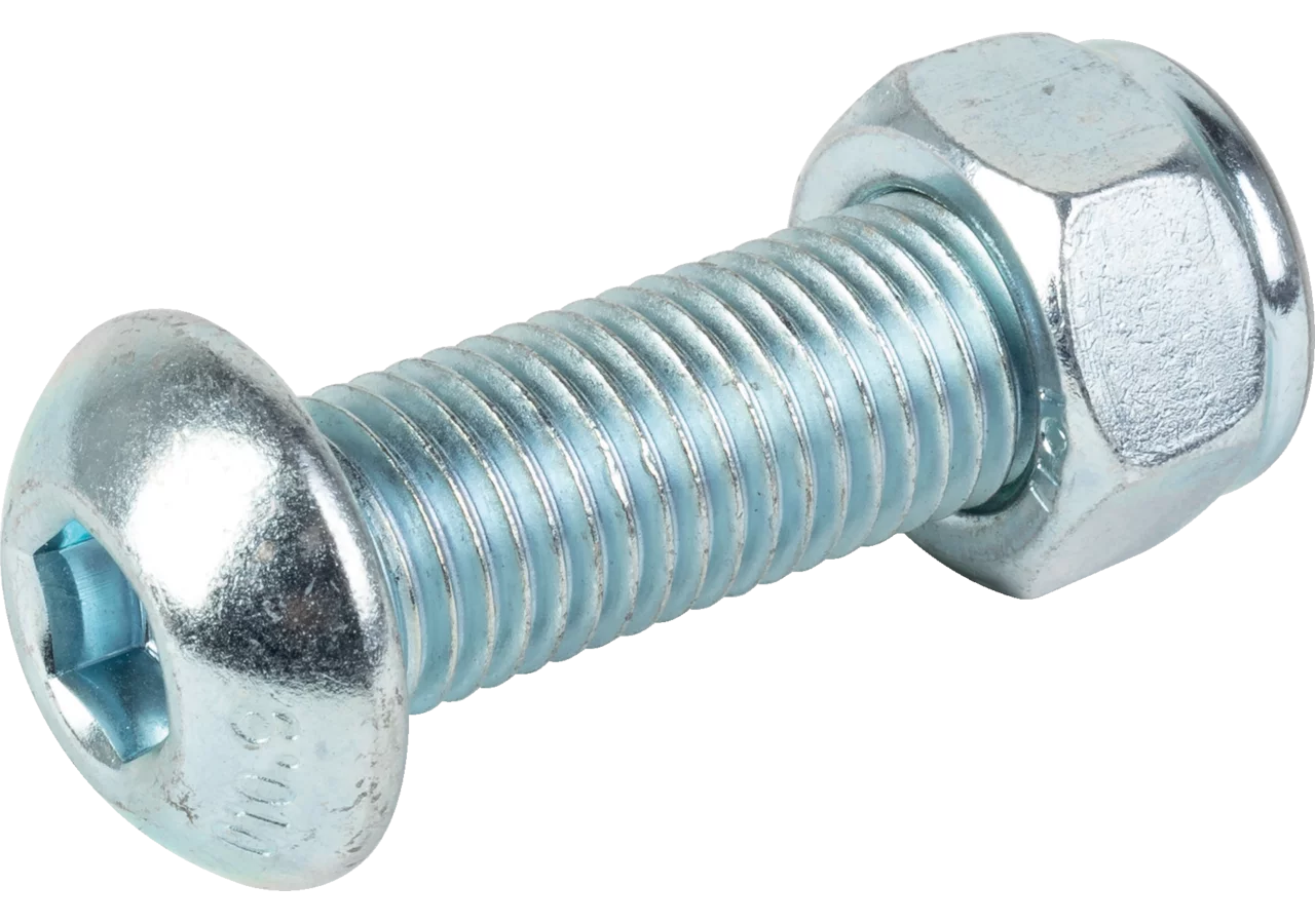 Linsenkopfschraube M16 x 40 mm, mit Sicherungsmutter GartenShop24
