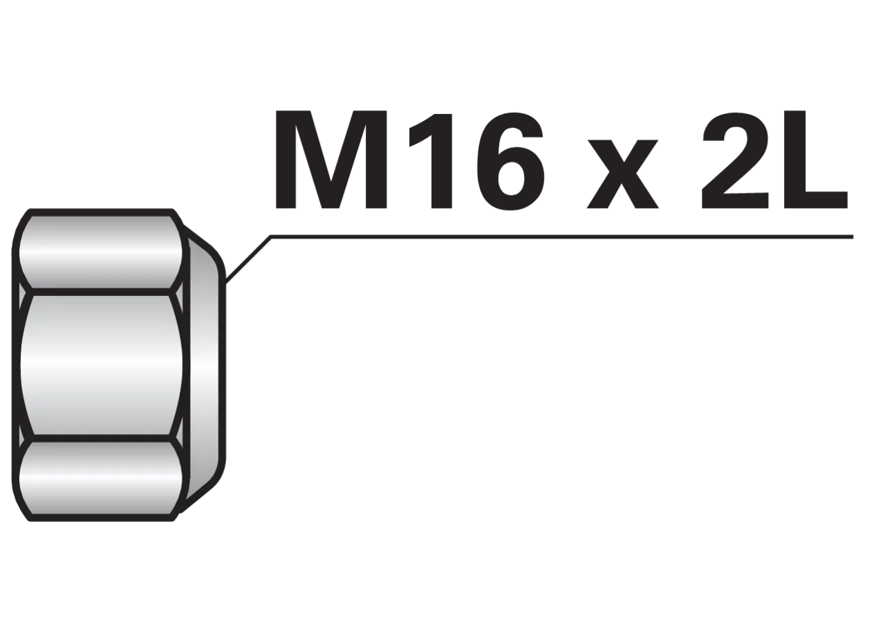 Stoppmutter M16 x 2,0 mm, Linksgewinde GartenShop24