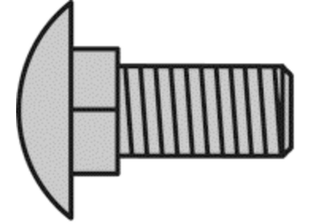 Flachrundschraube M16 x 40 mm, Rechtsgewinde GartenShop24