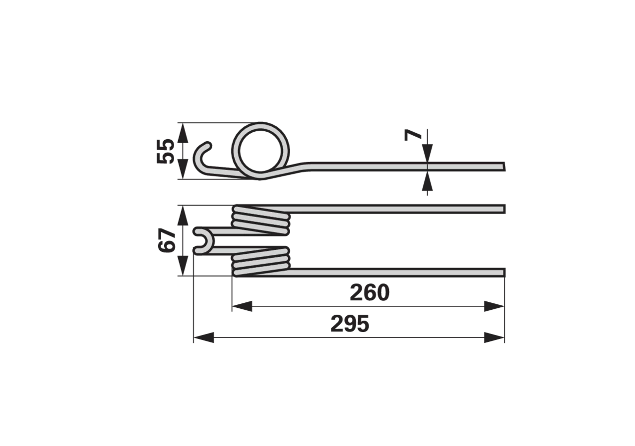 Bandrechenzinke Lichtgrau – passend für Reform 160.420.905 GartenShop24